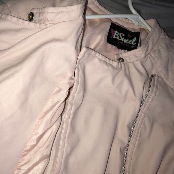 Pink leather jacket - Picture 2 of 2